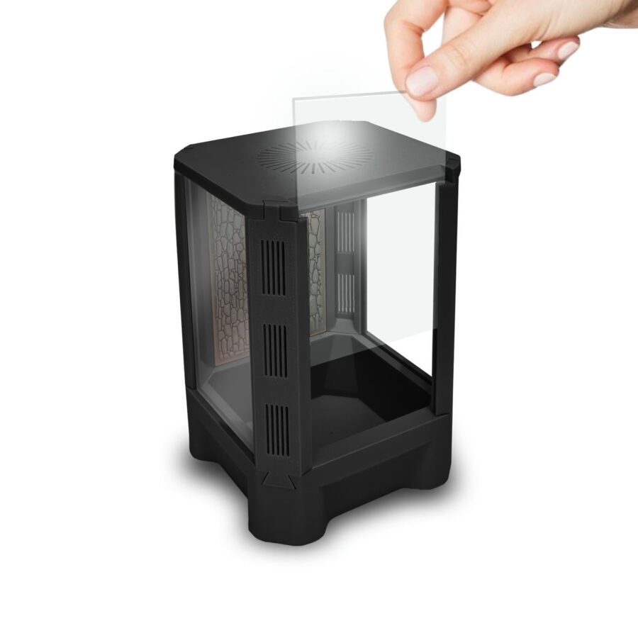 Terrarium Terradise 10x10x15cm . Otwarcie w formie gilotyny